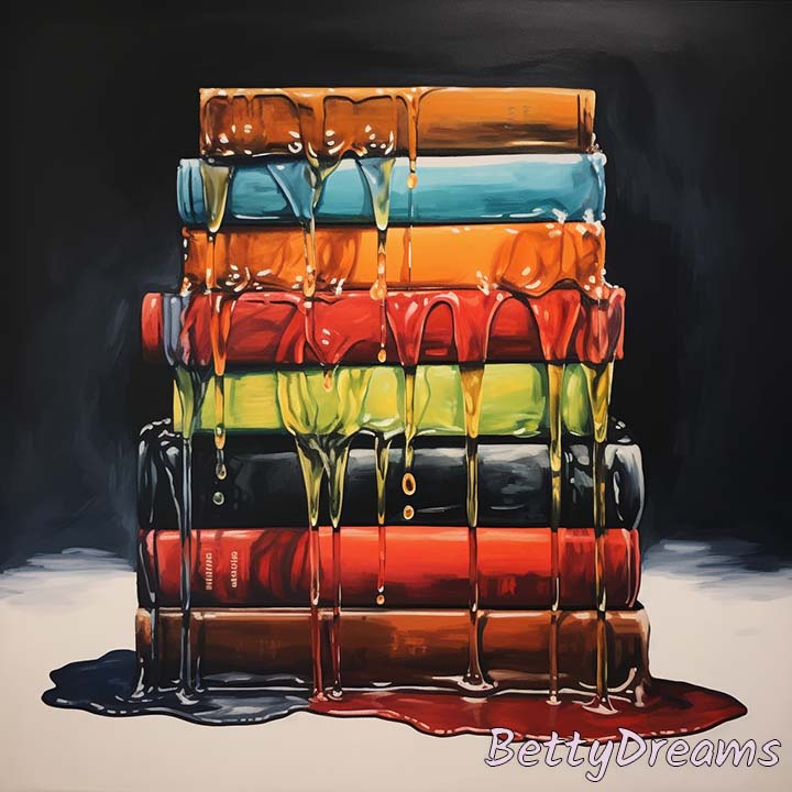 Water Dripping on Books