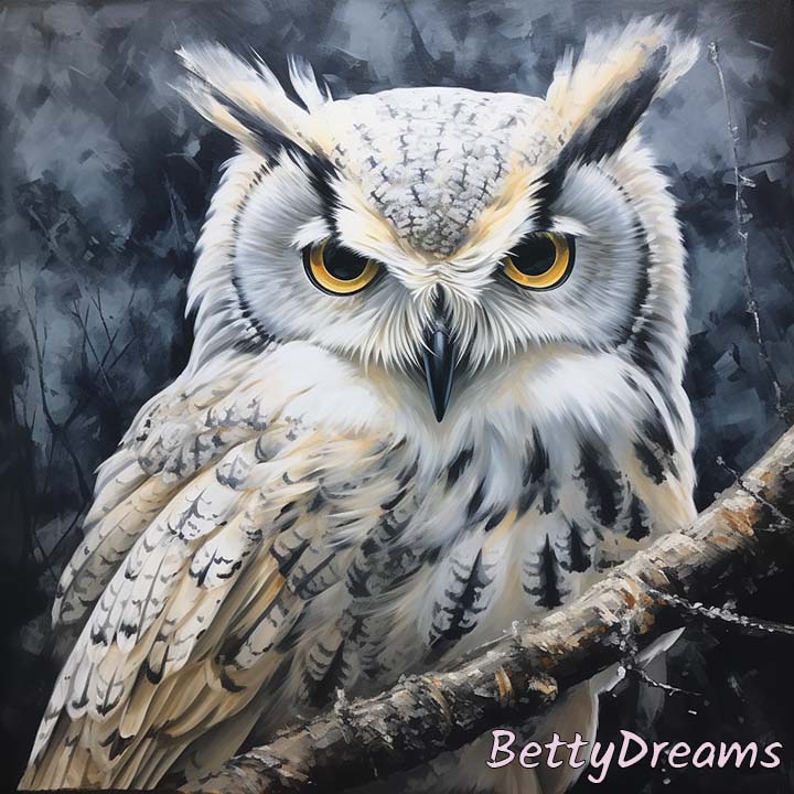 White Owl Looking at You