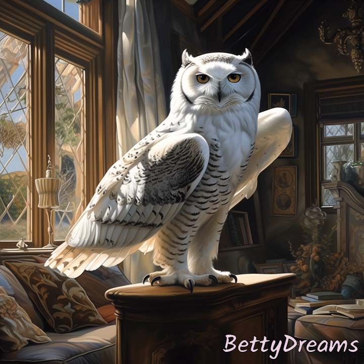White Owl in House