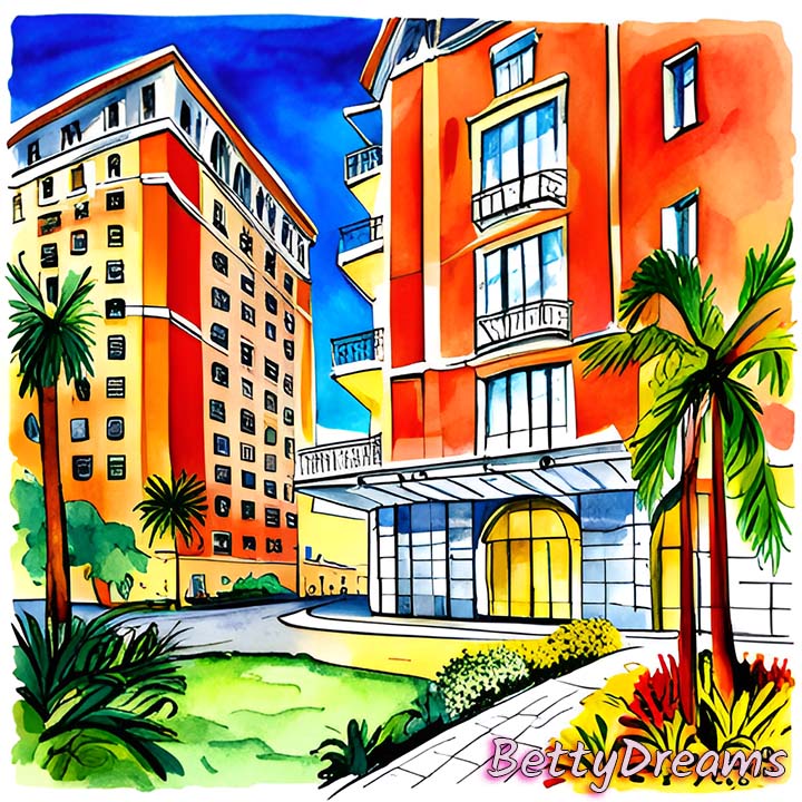 a big hotel in dream