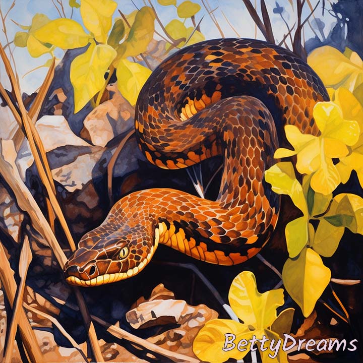 a brown snake