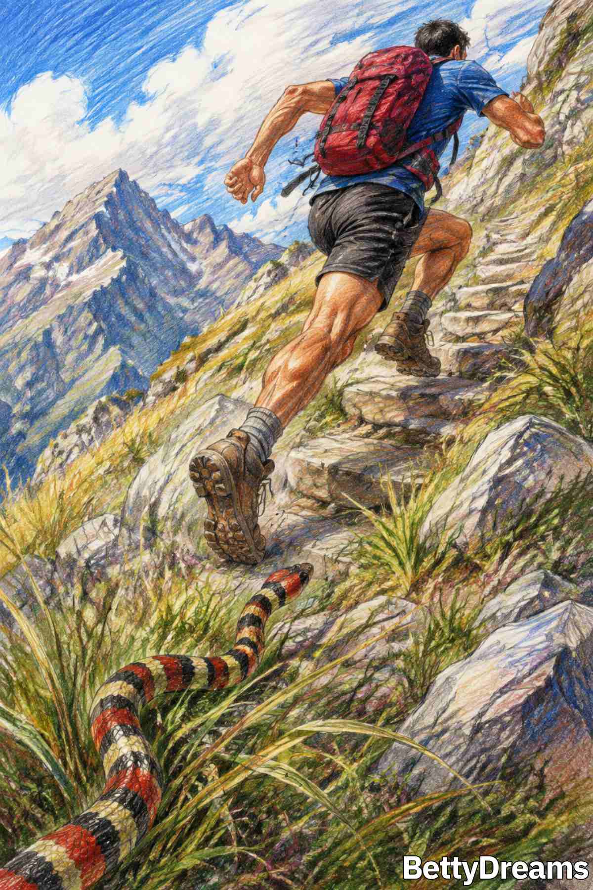 dream interpretation of a snake chase