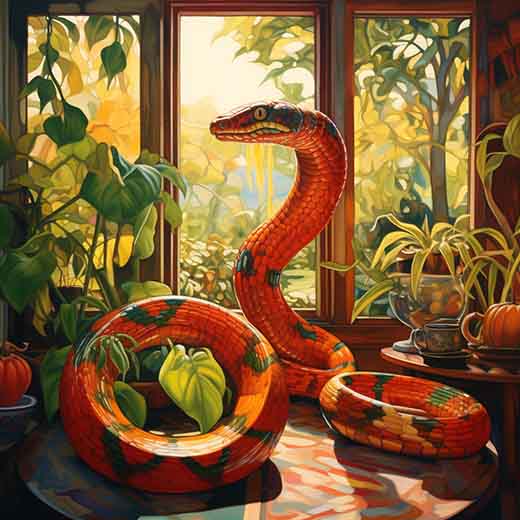 being chased by a snake in a dream