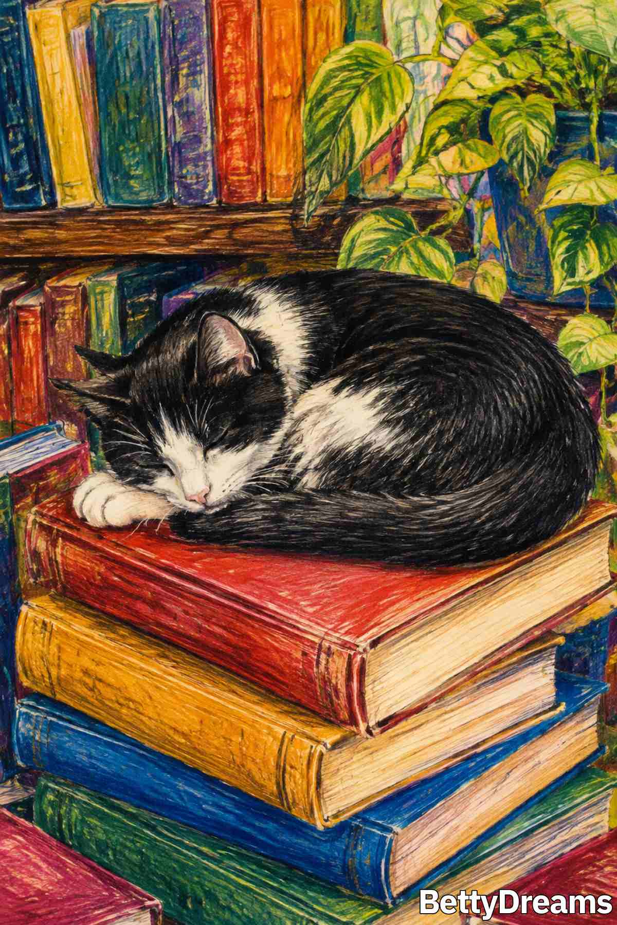 interpreting a black and white cat dream