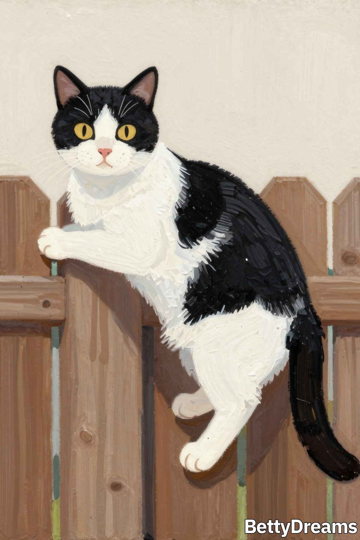 black and white cat appearing in dream