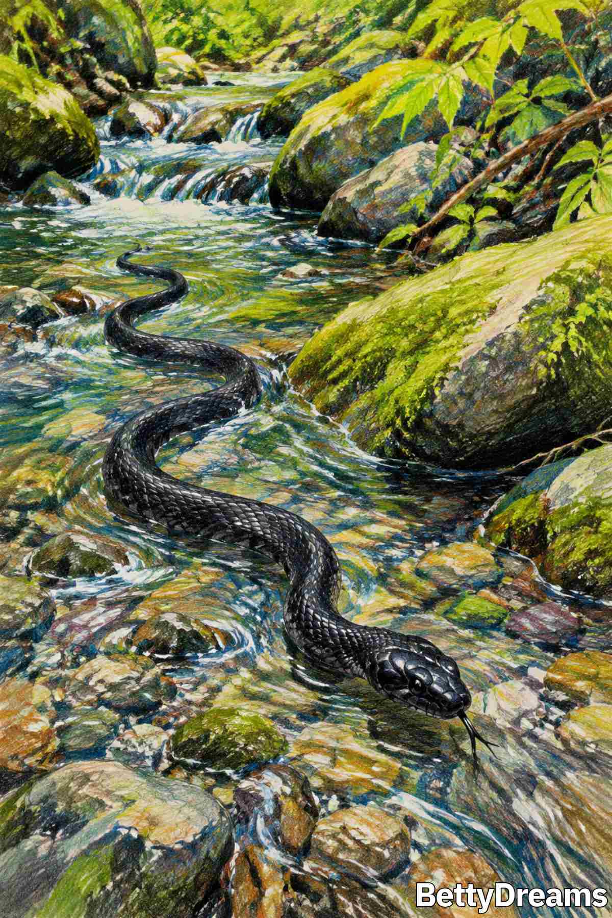 dreaming about a black snake