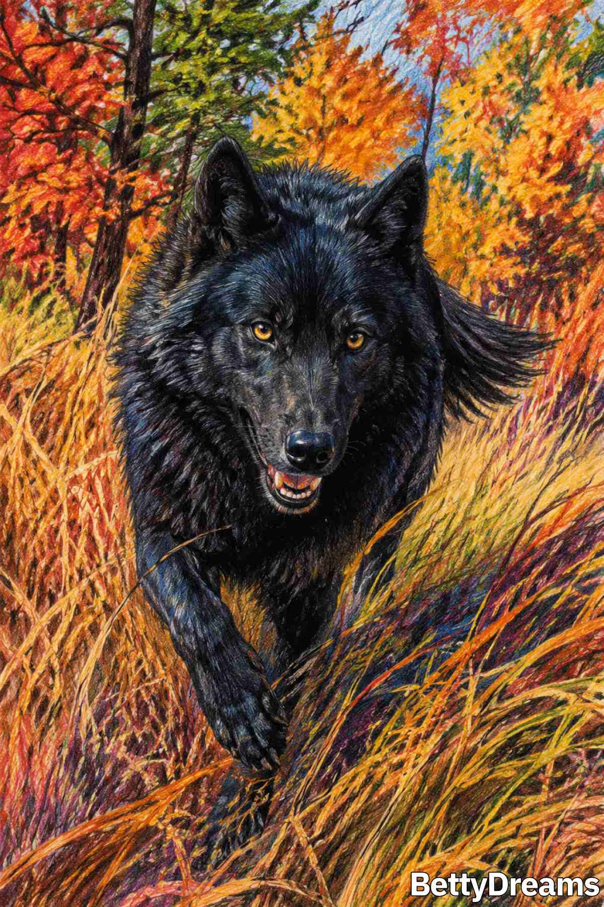 symbolism of a black wolf dream