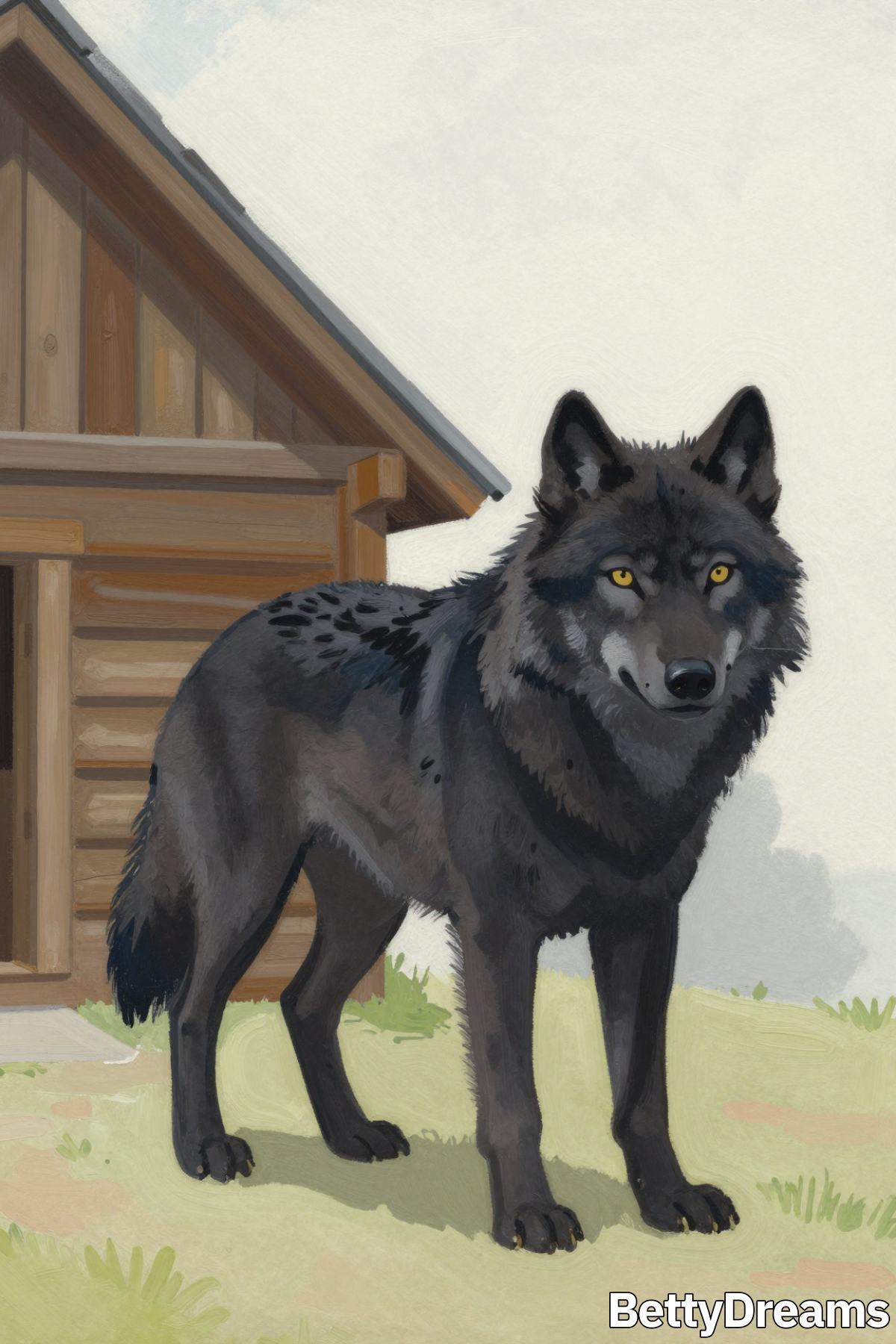 black wolf dream meaning