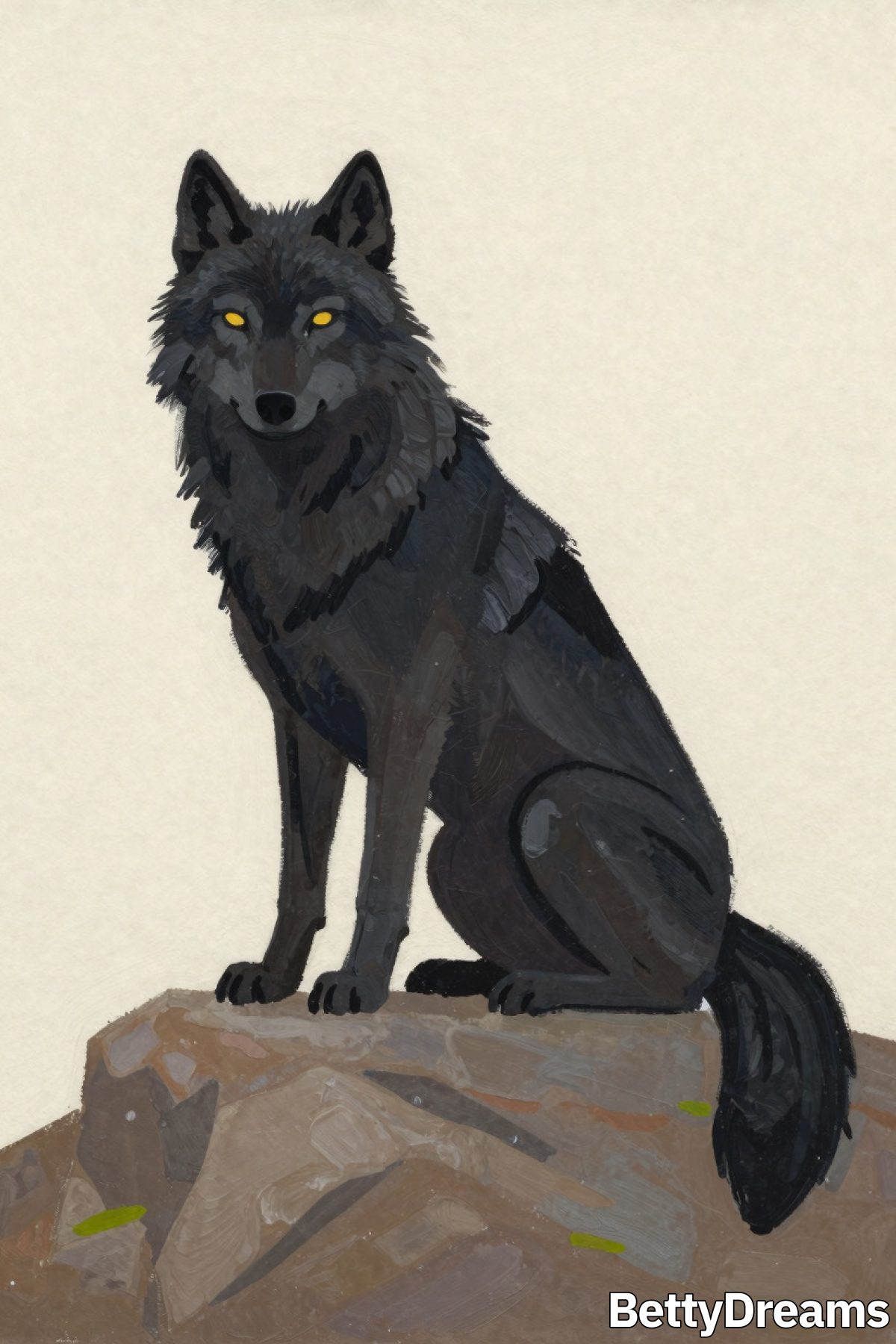 black wolf symbolism in dreams