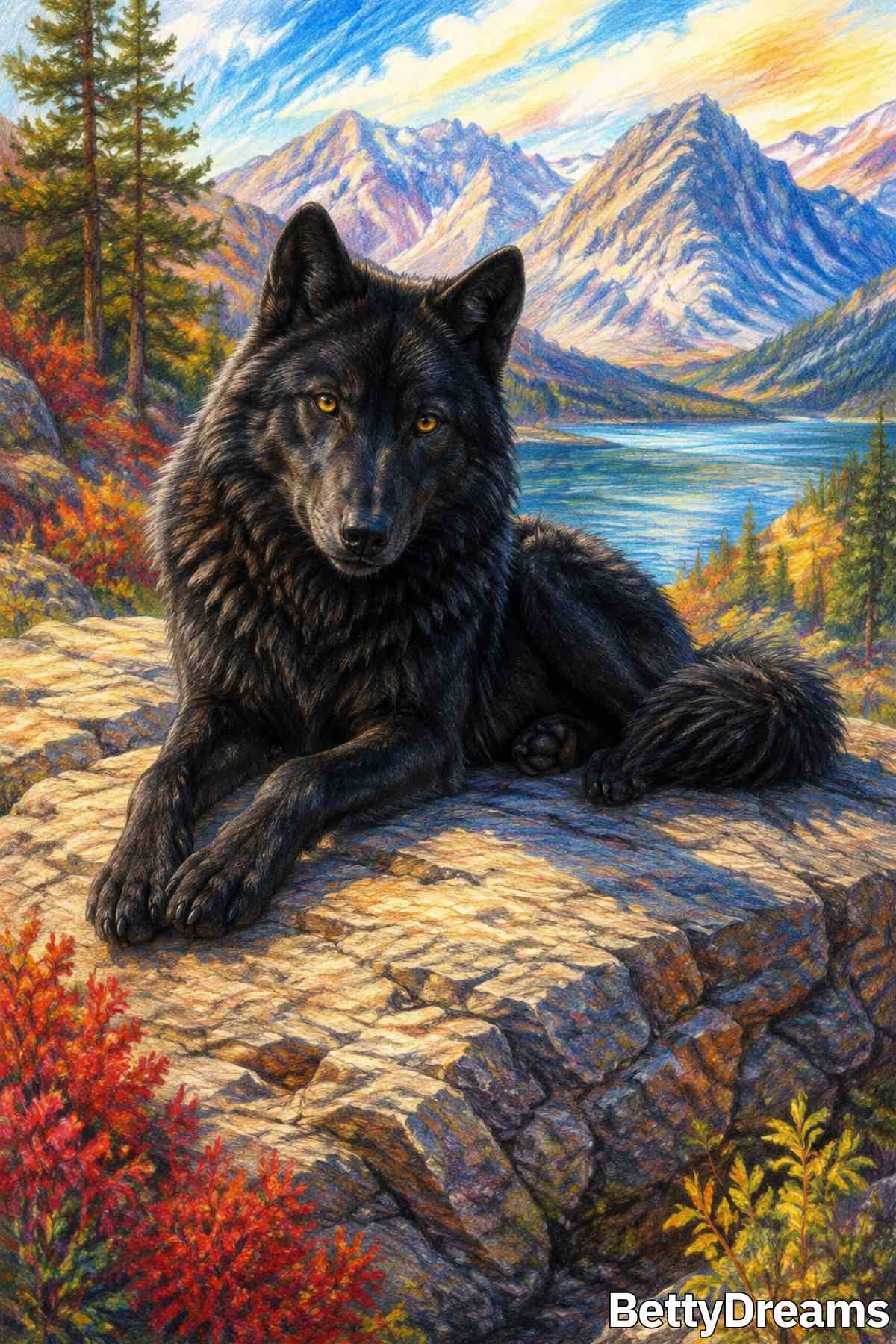 meaning of a black wolf in a dream