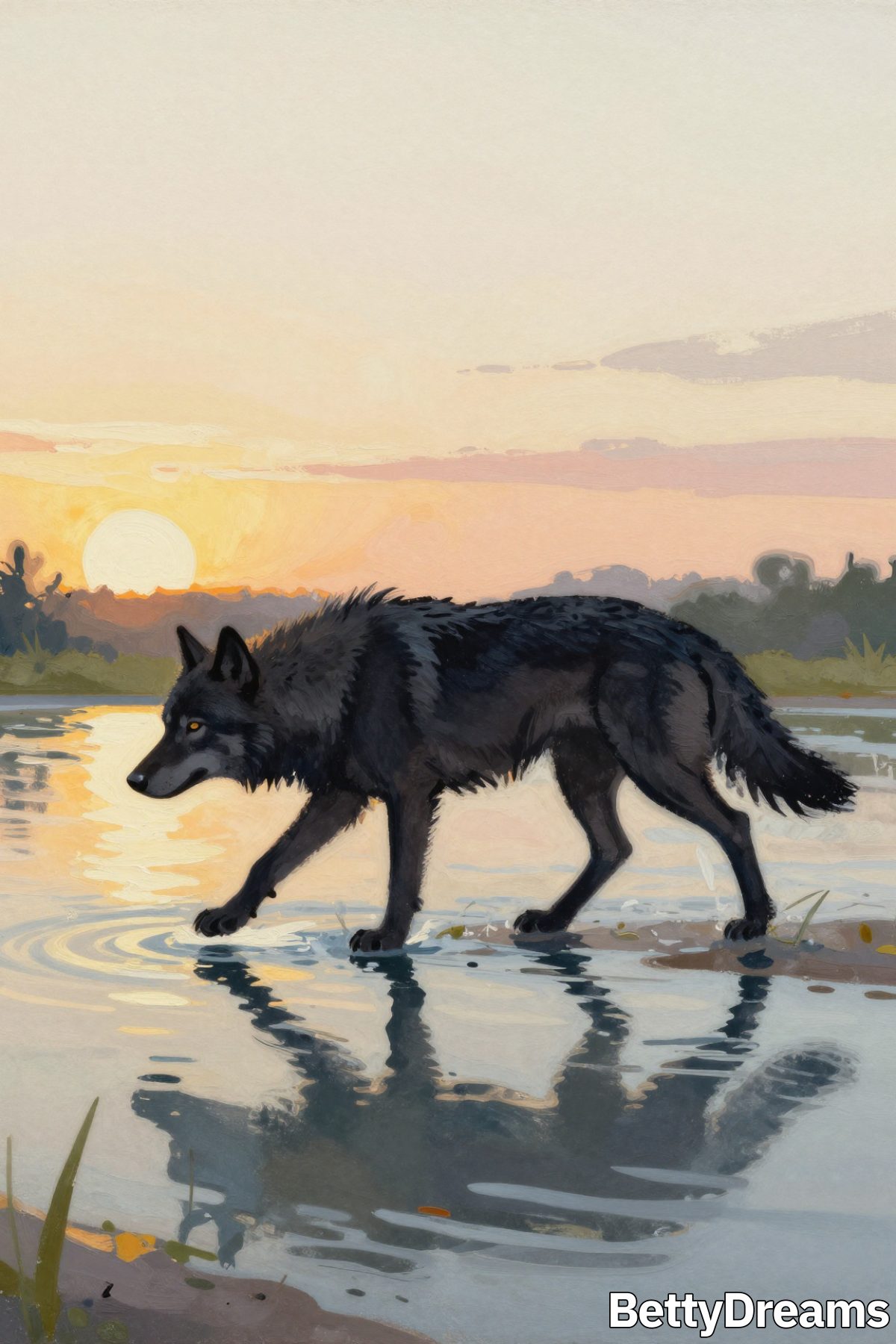 dreams about black wolves