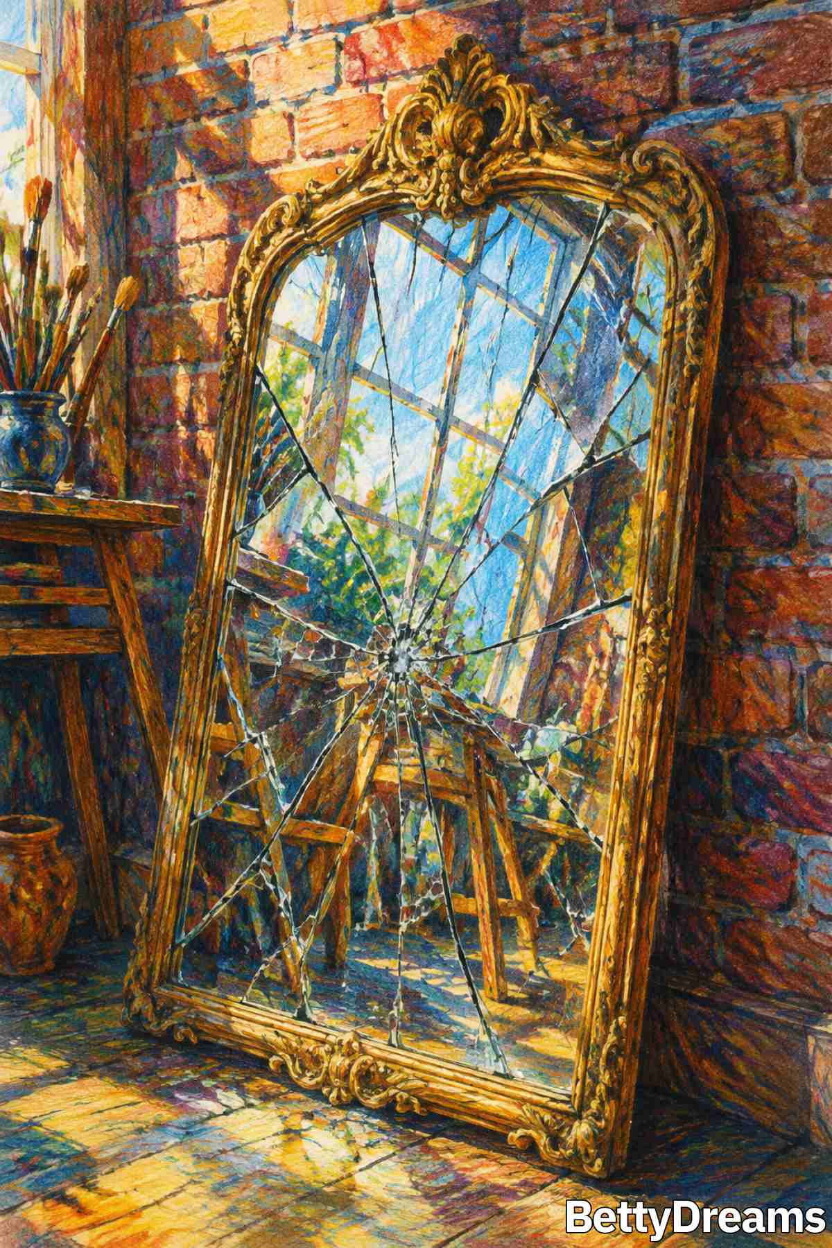 what a broken mirror means in a dream