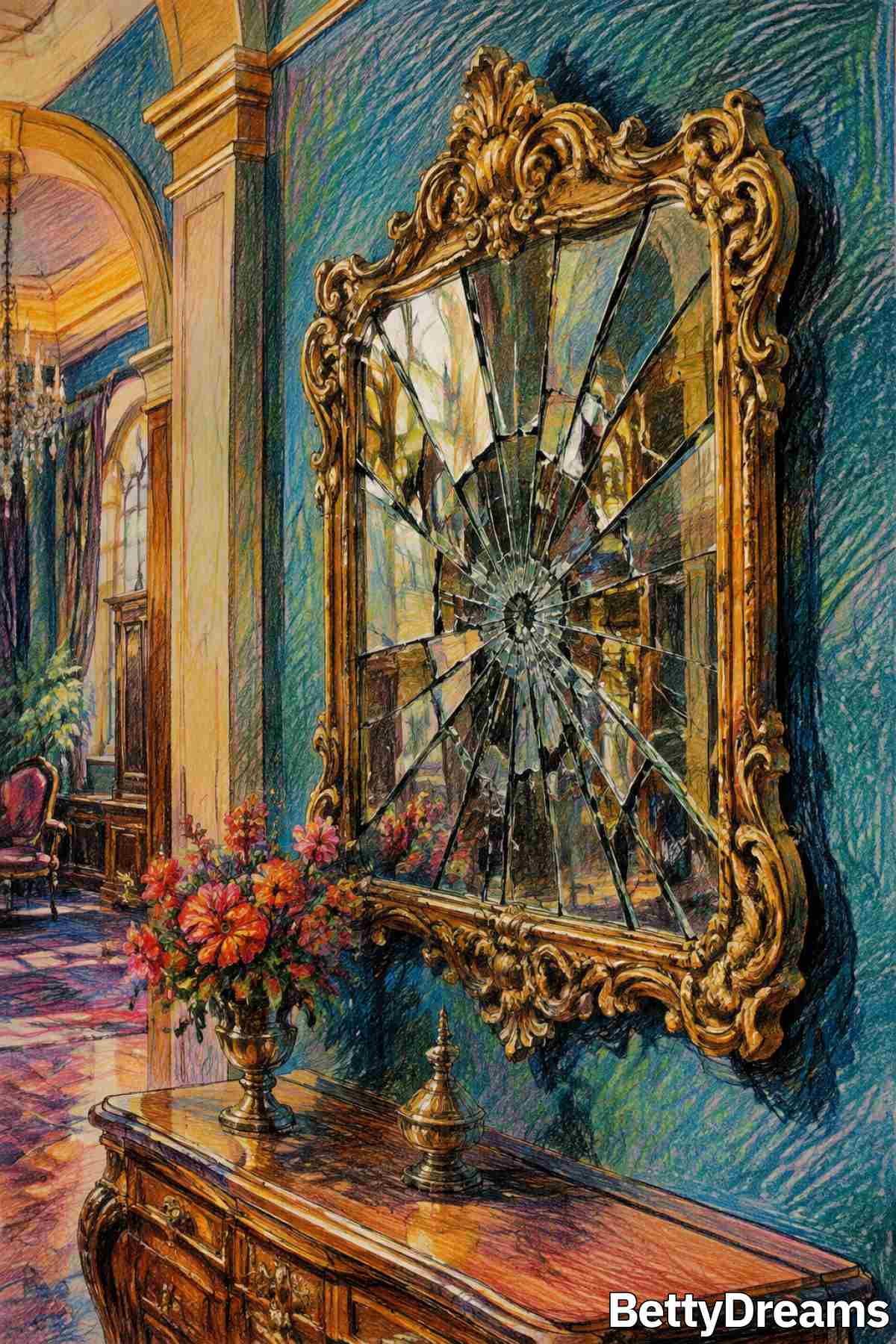 broken mirror in a dream