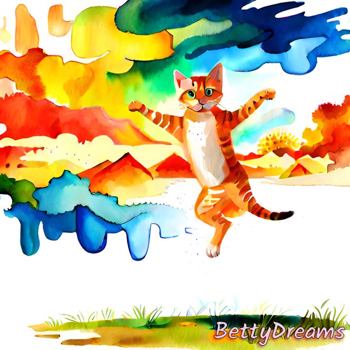 cat jumped