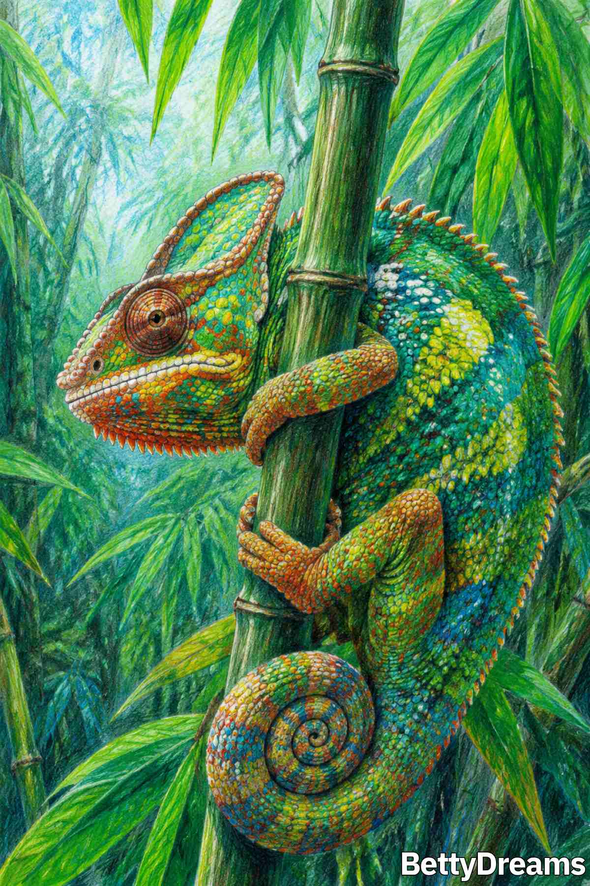 what it means to dream about a chameleon