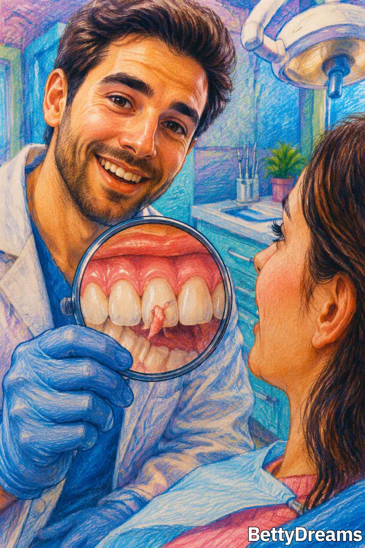 having a dream about chewing gum stuck to teeth