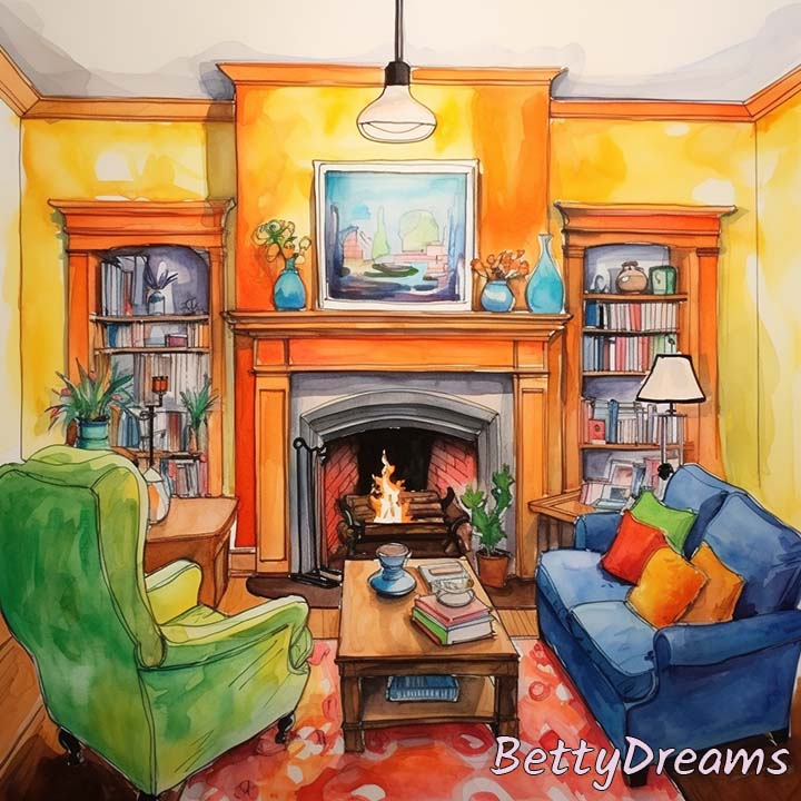 cozy fireplace