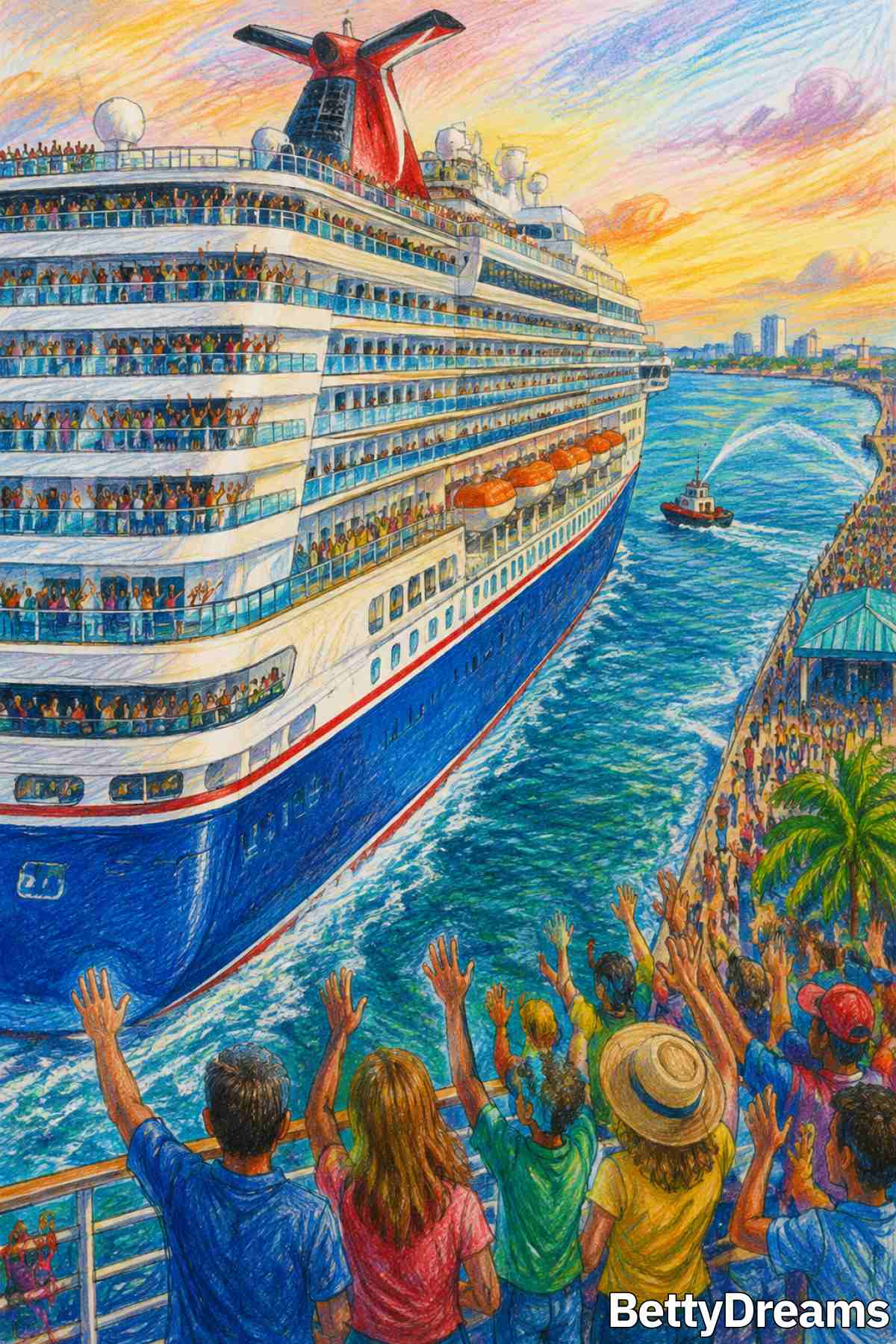 dreaming about a cruise ship