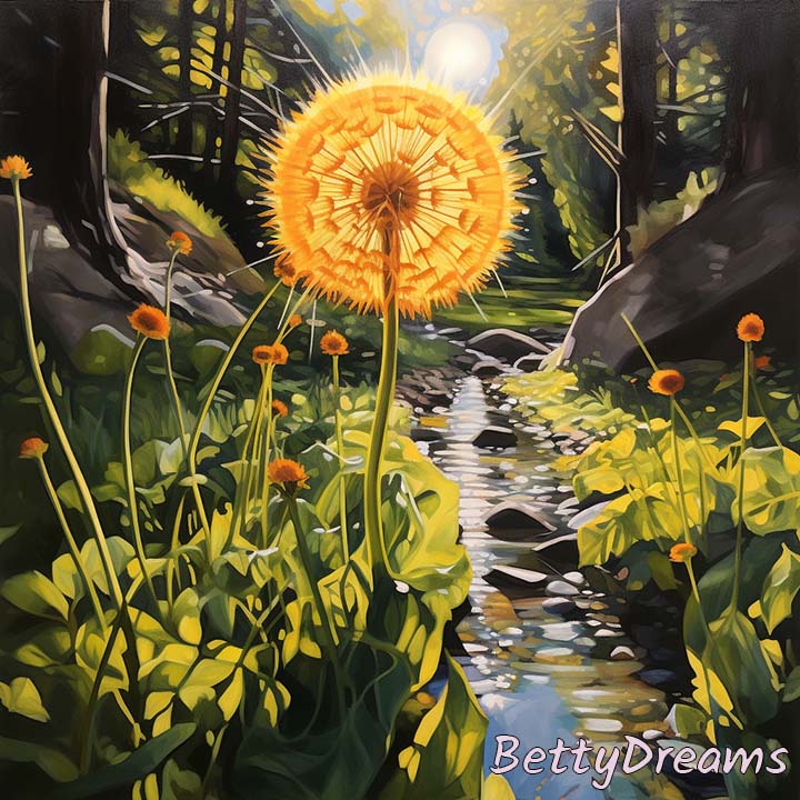 dandelion in the field