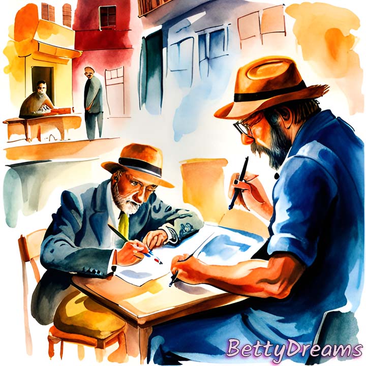 drawing in a dream