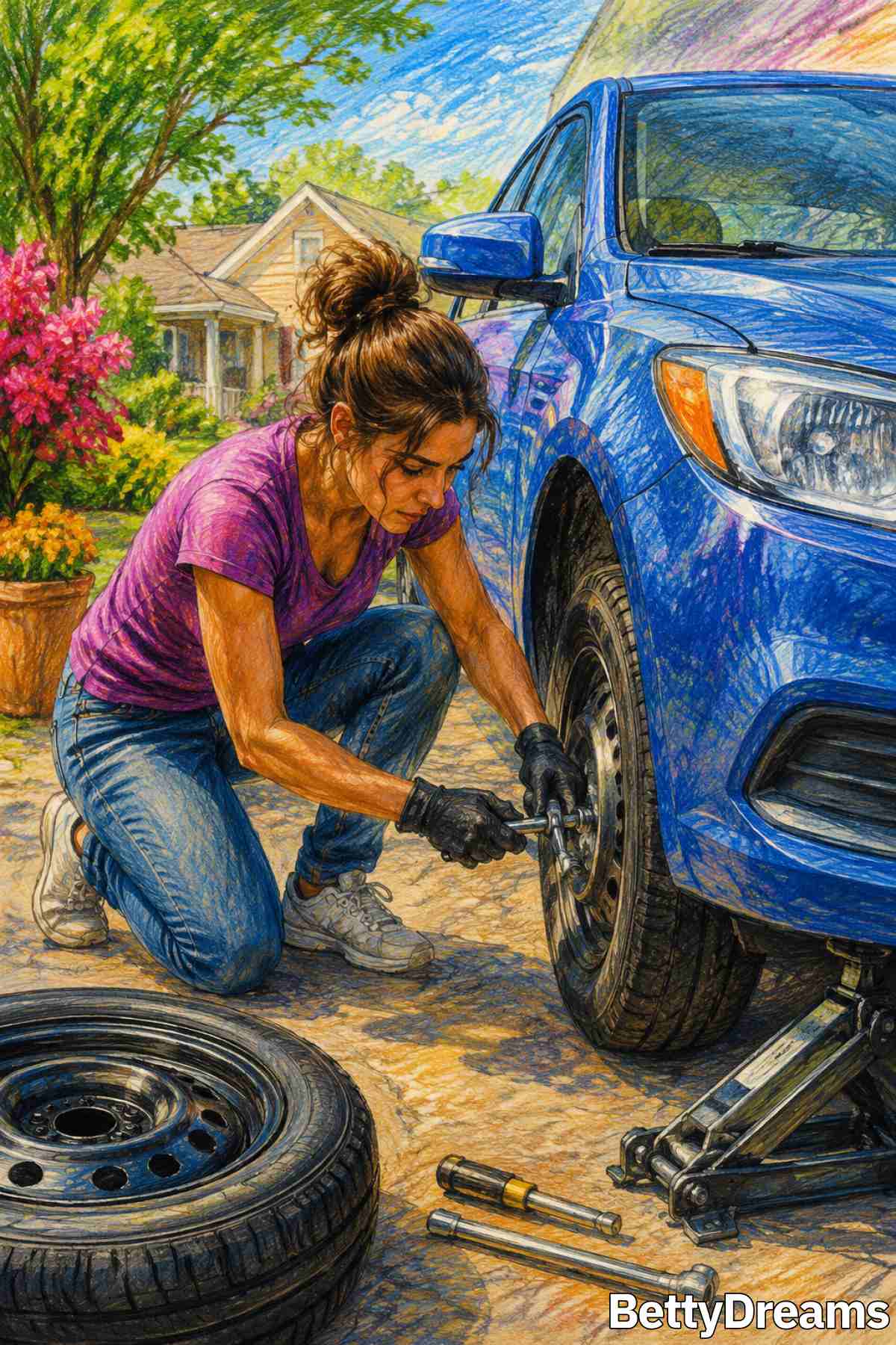 meaning of a flat tire in a dream