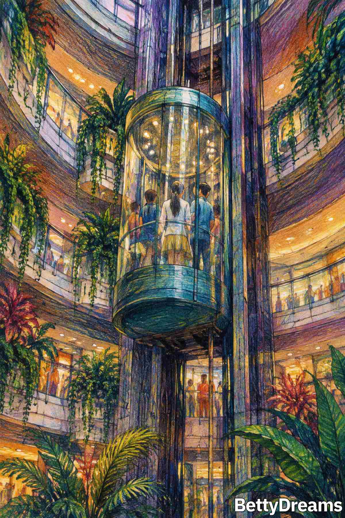 dream about a shopping mall