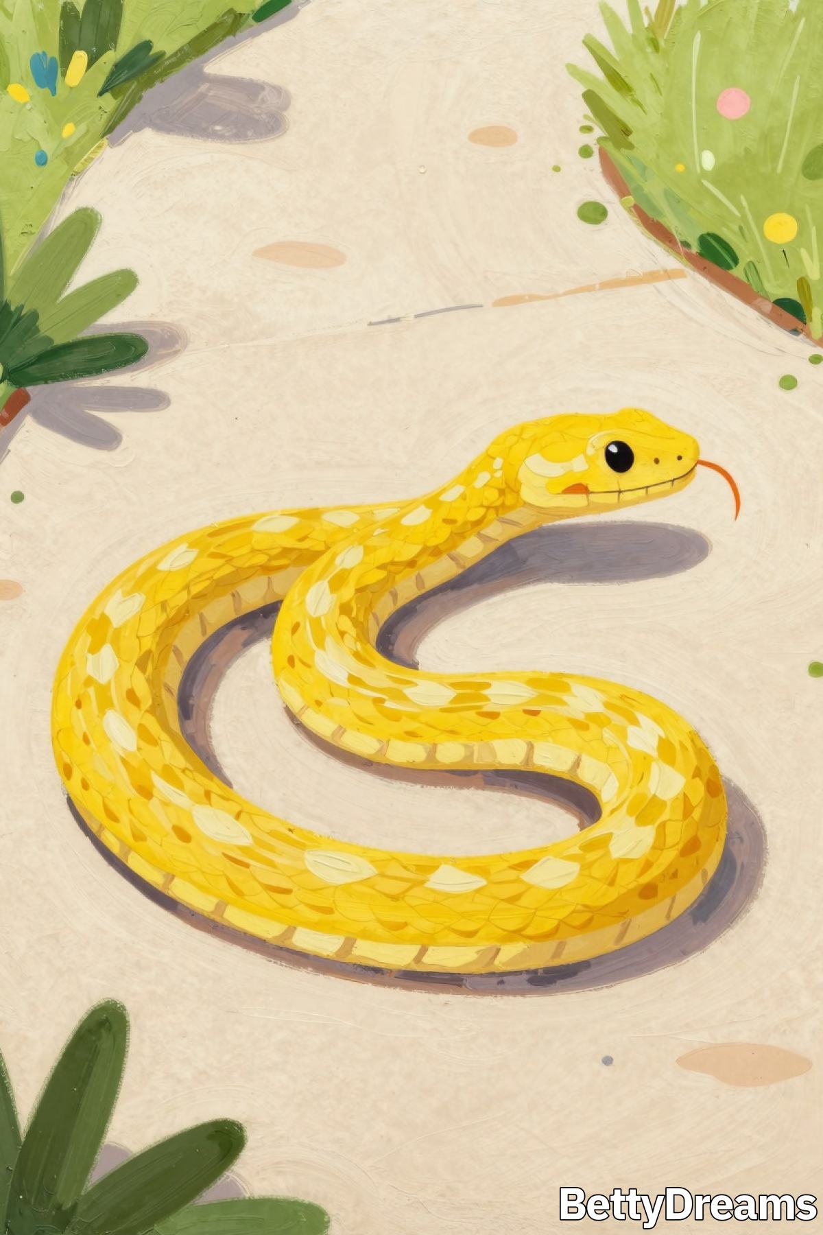 yellow snake dream meaning