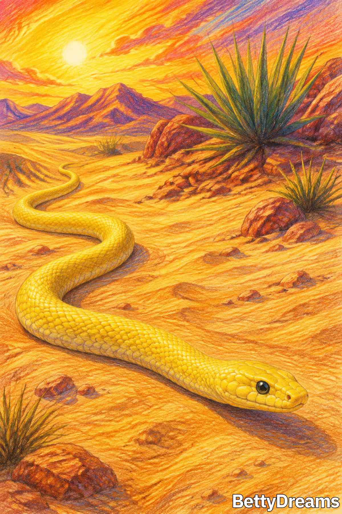 dreaming about a yellow snake