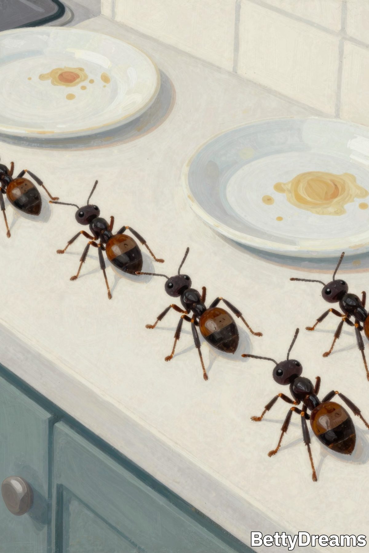 what does dreaming about ants in house mean