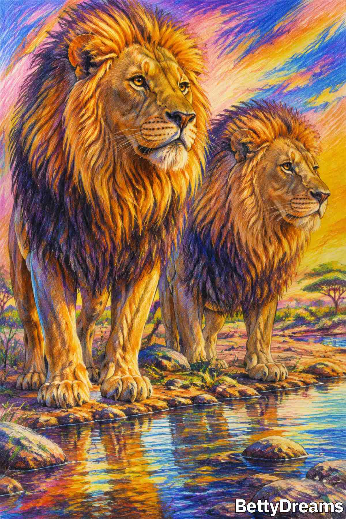 big cats in a dream
