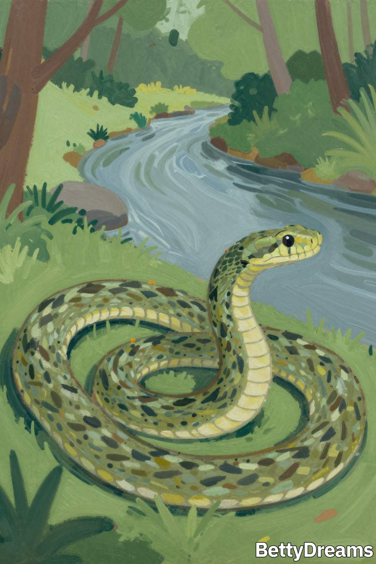 having a dream about big snake