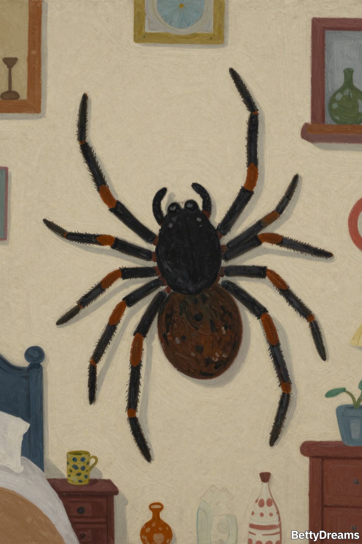having a dream about big spiders