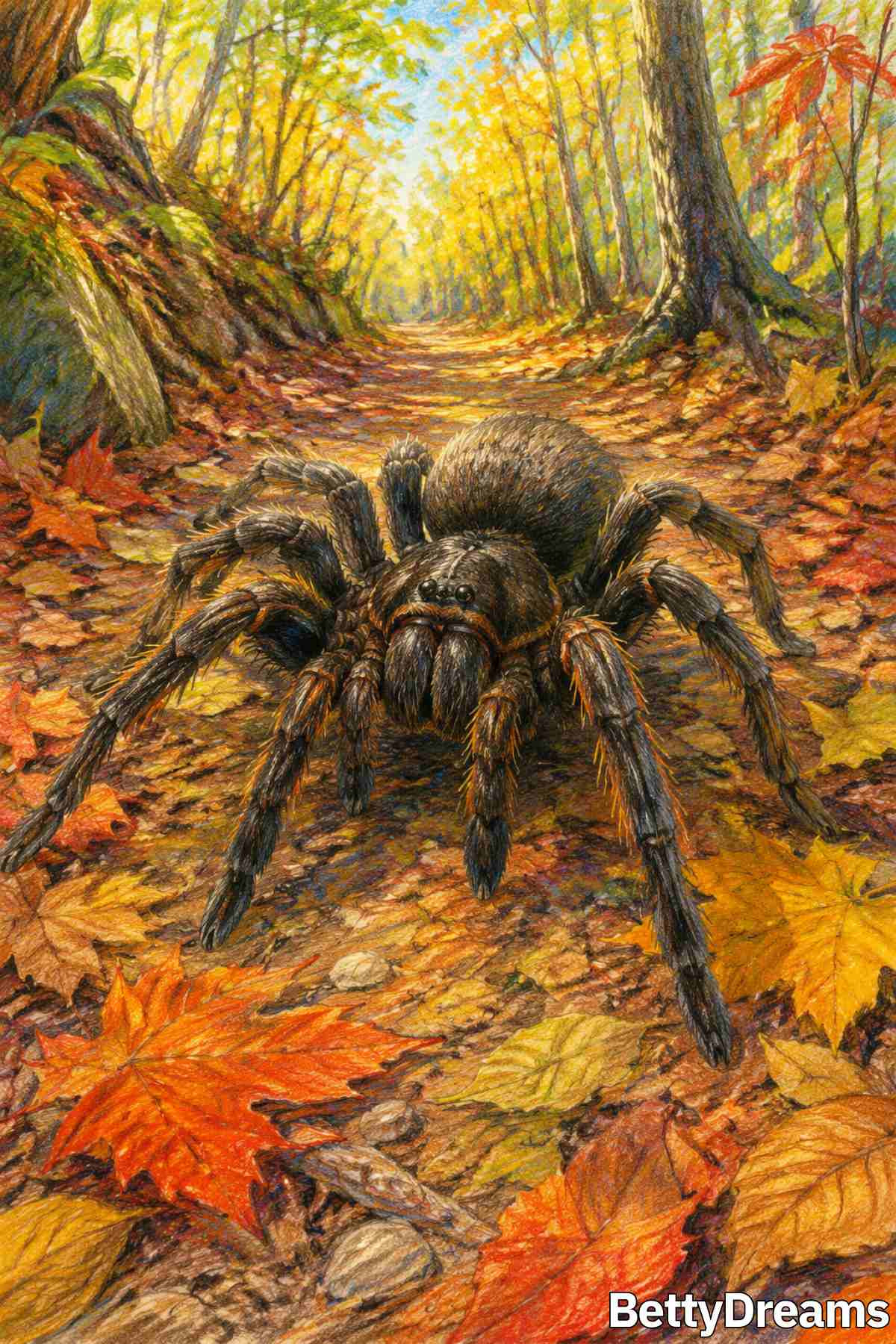 having a dream about big spiders