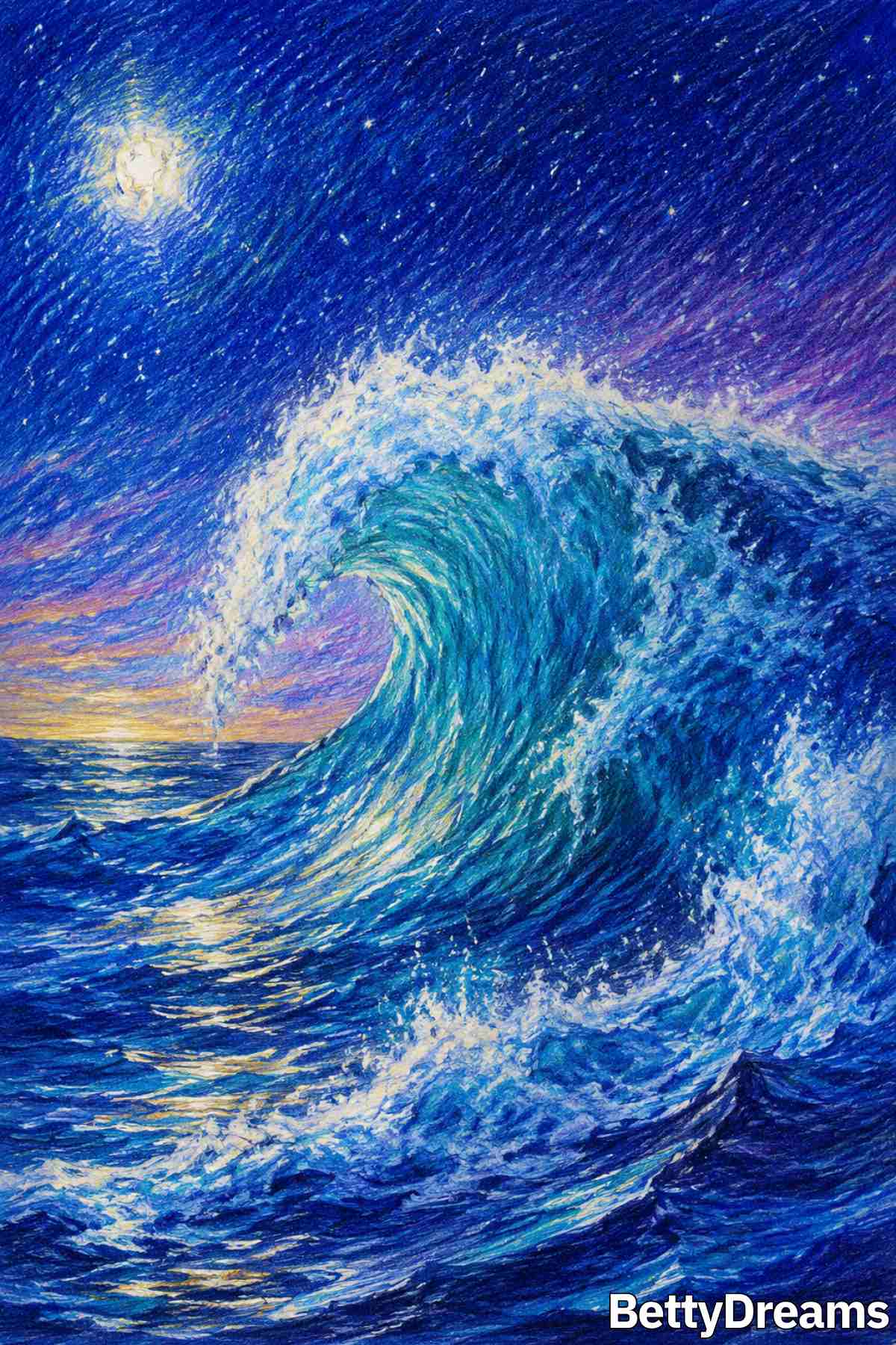 having a dream about big waves