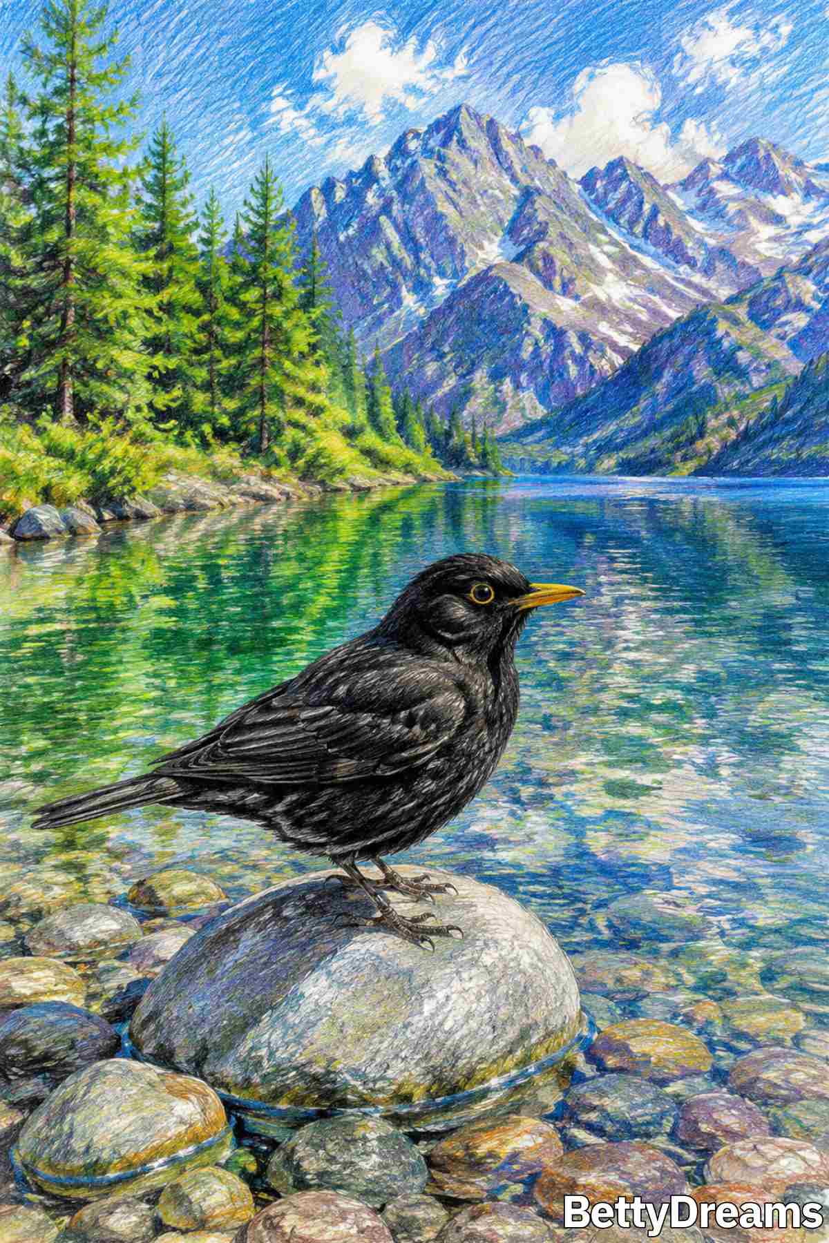 having a dream about black bird