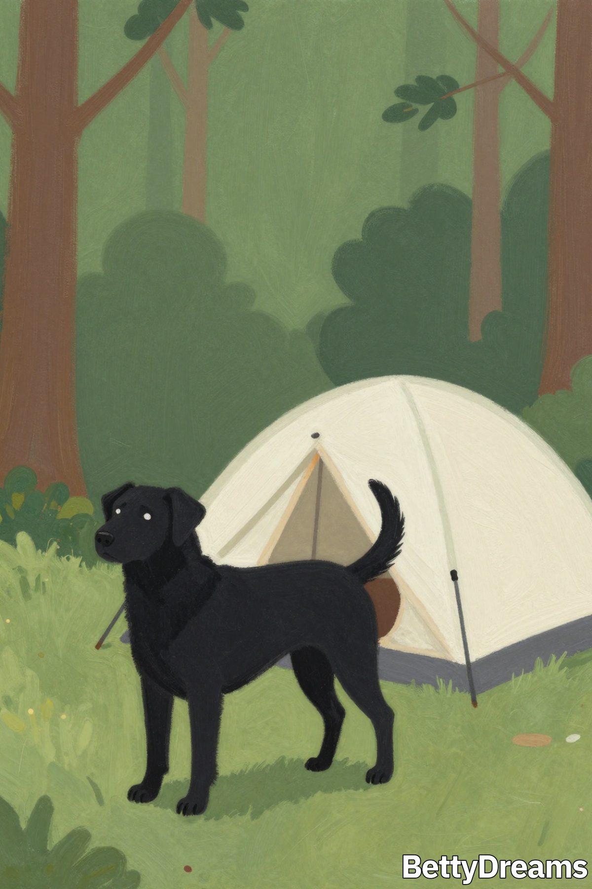 dreaming about a black dog