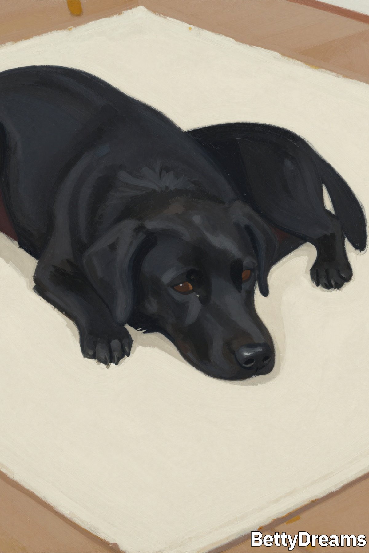 what does a black dog mean in a dream