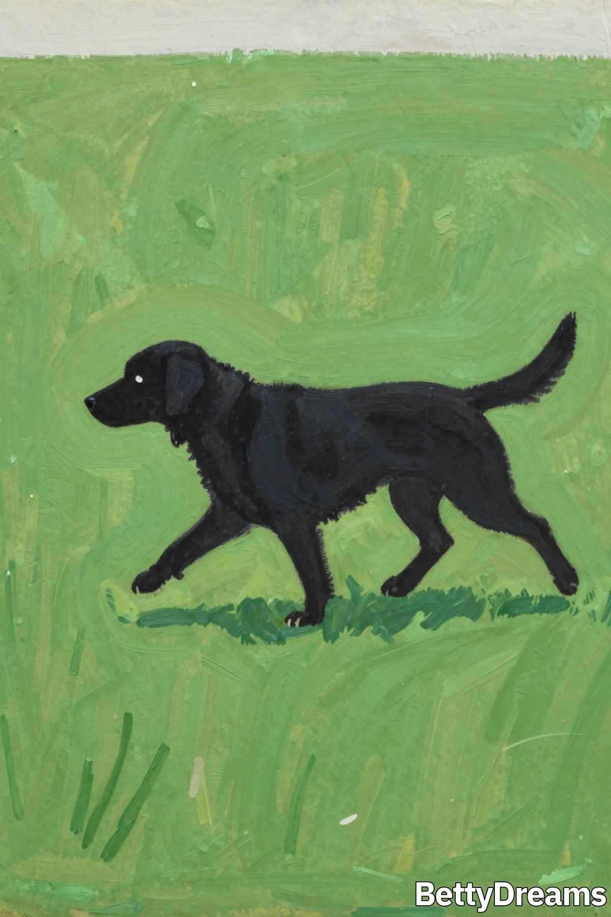 having a dream about a black dog