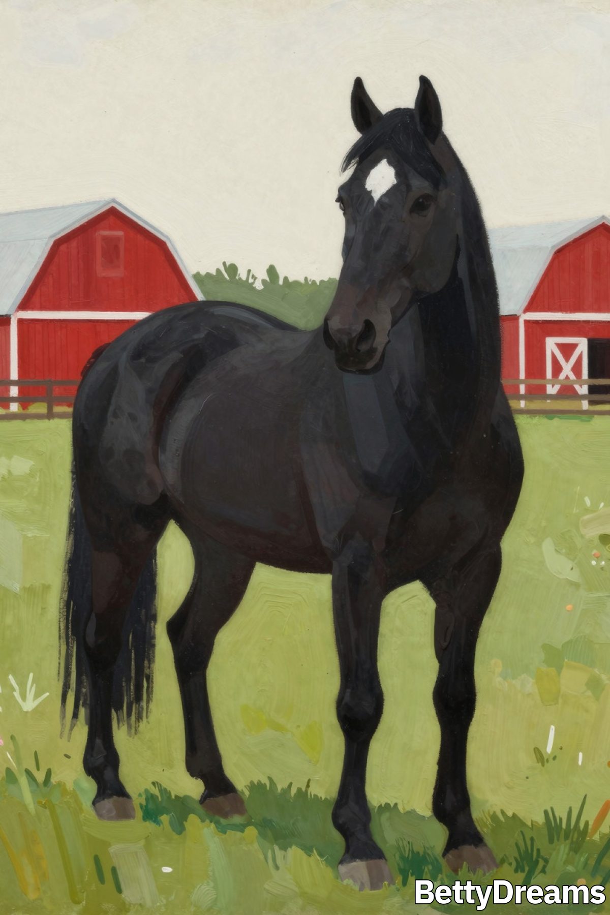 seeing a black horse in a dream