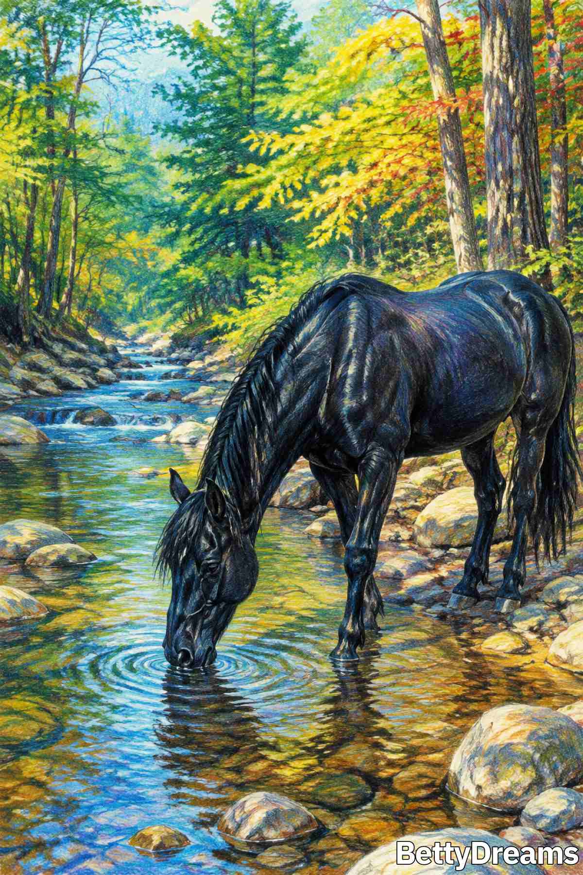 dreaming about a black horse