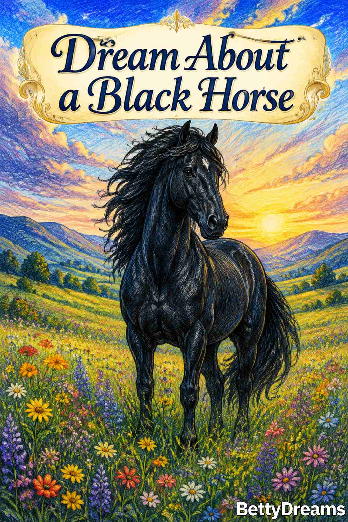 meaning of a black horse in a dream
