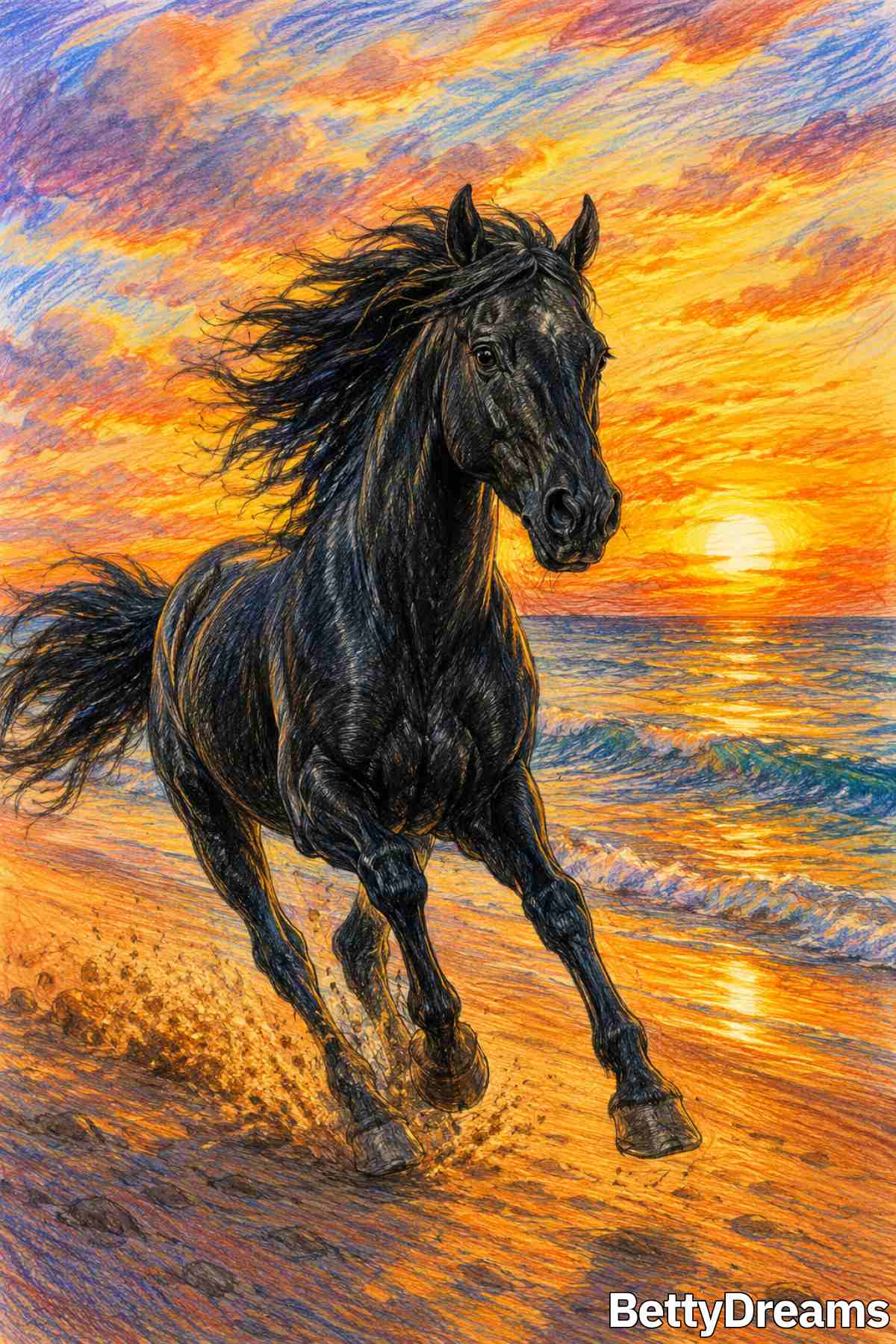 black horse in a dream