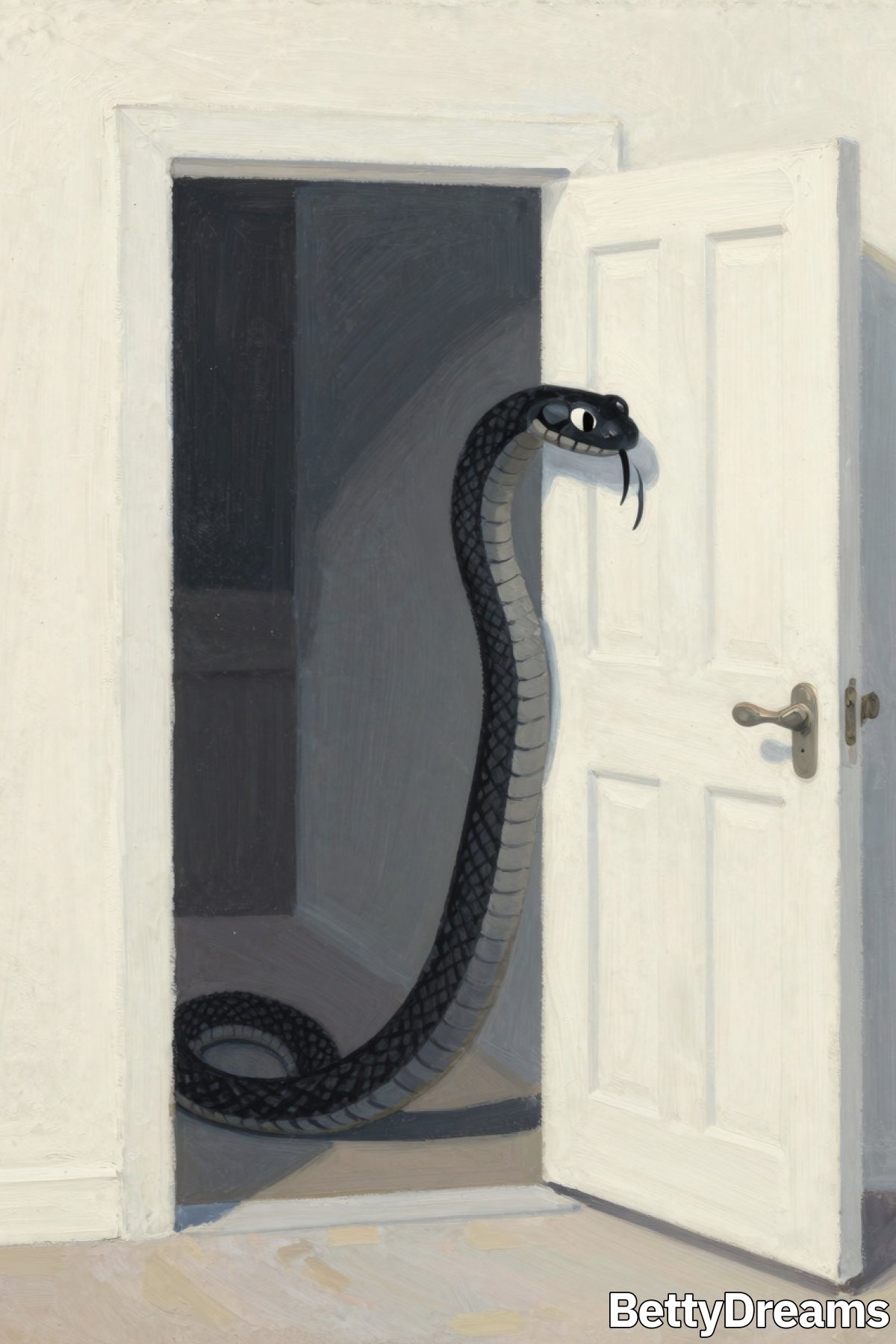 black snake appearing in house dream