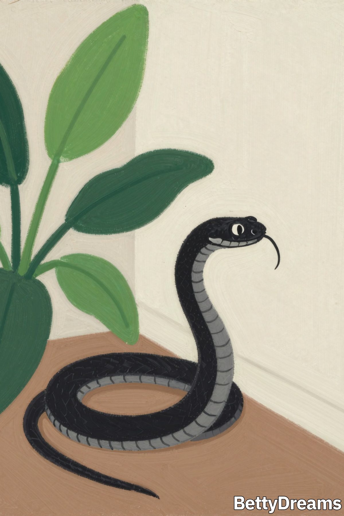 seeing a black snake in a house dream