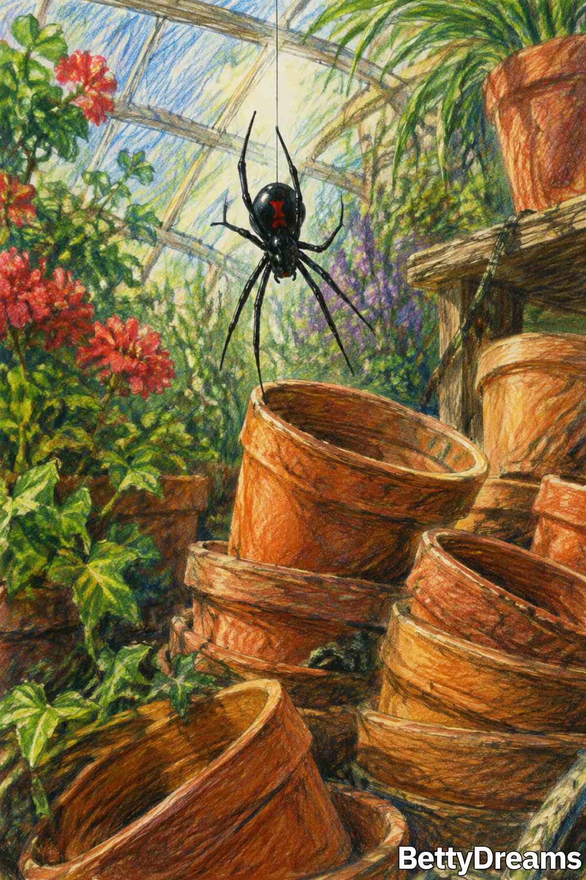 having a dream about a black widow