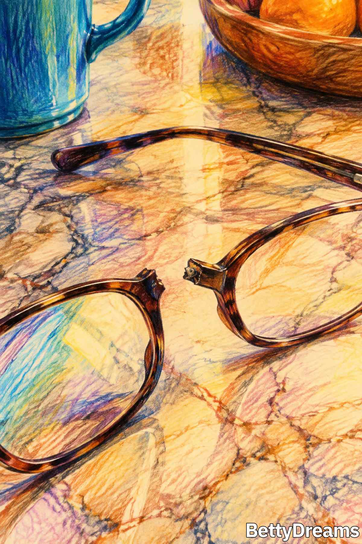 meaning of broken glasses in a dream