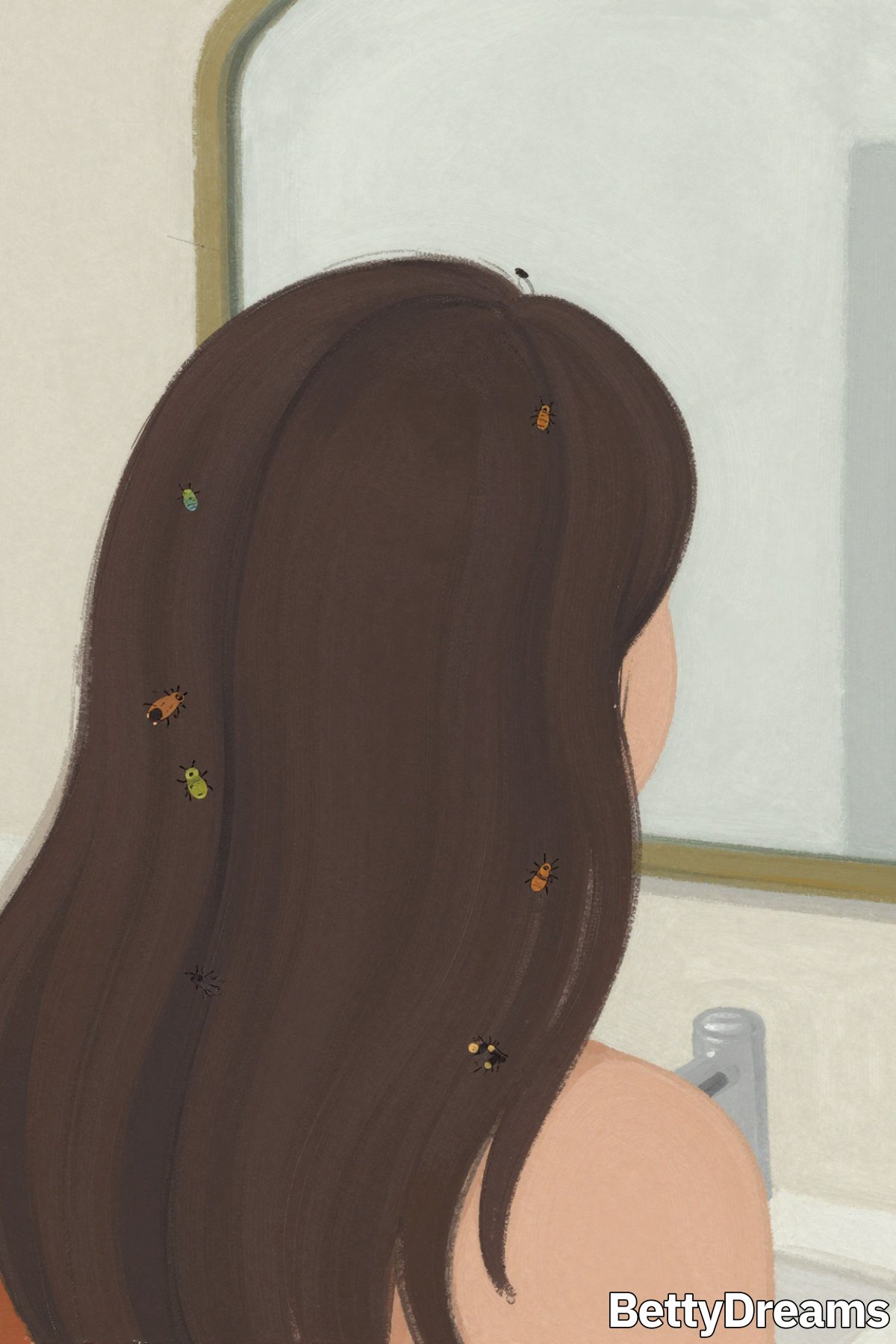 dreaming of insects in hair