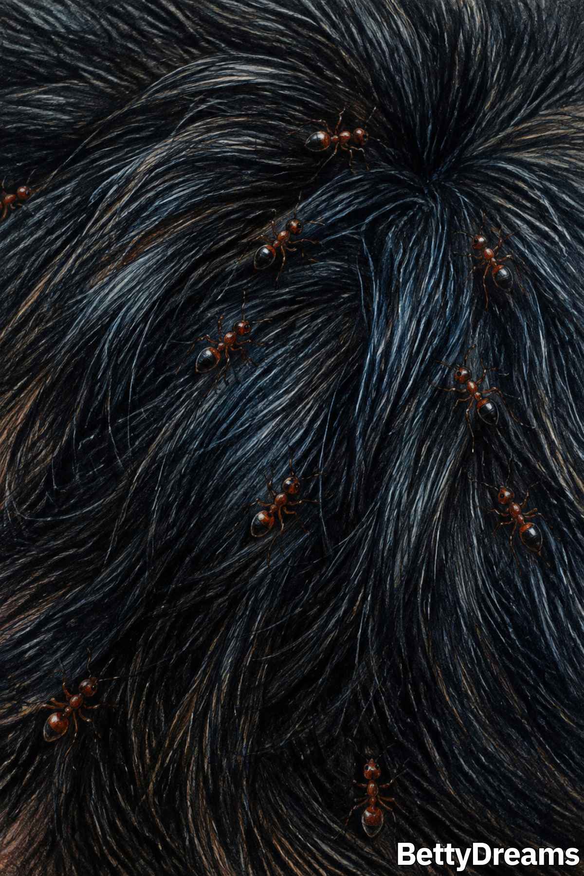 bugs crawling in hair dream