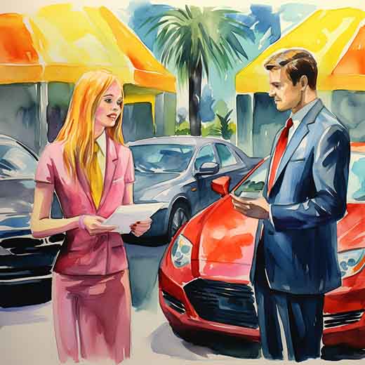 dream about buying car