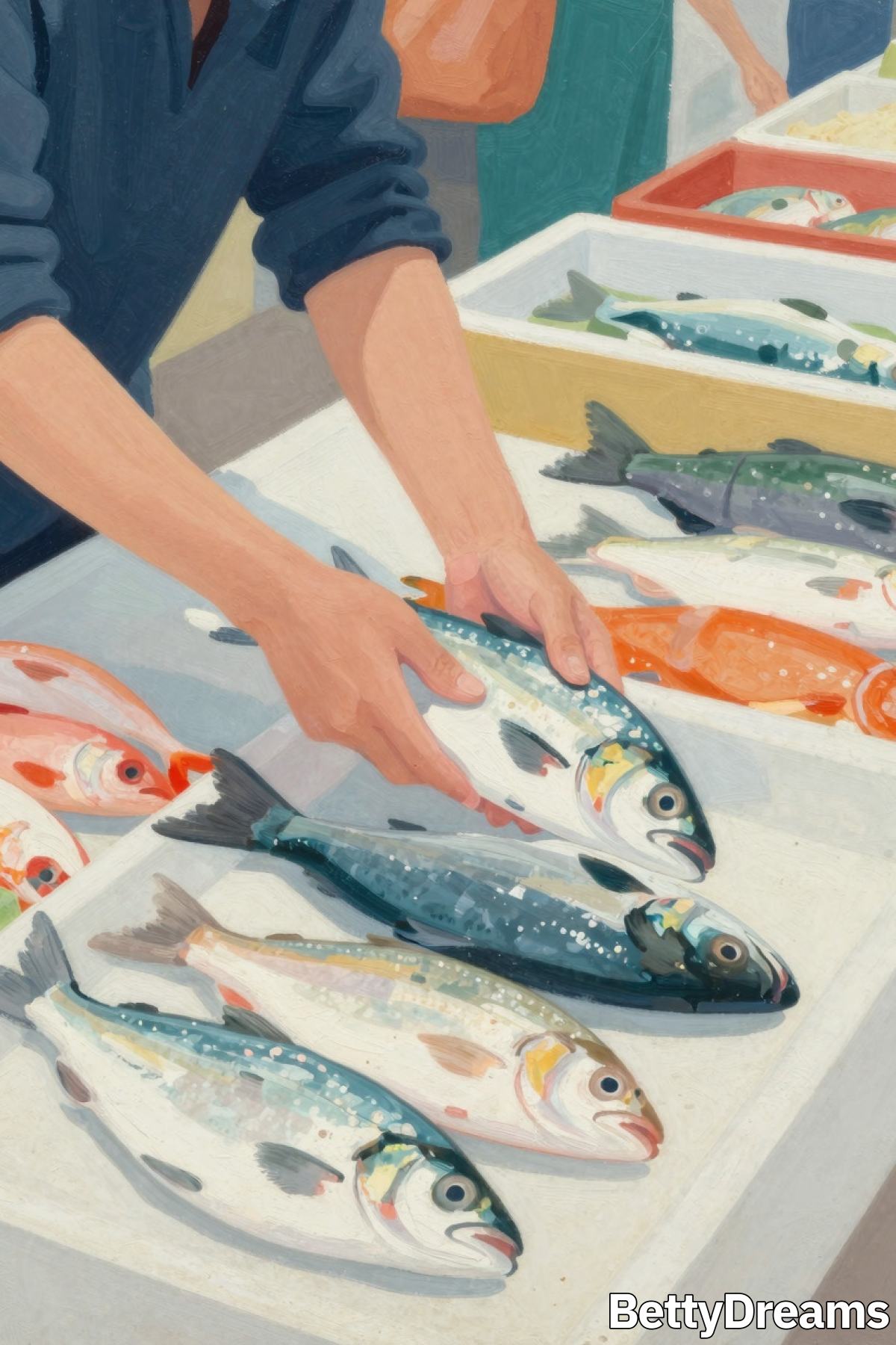 dreaming about buying fish